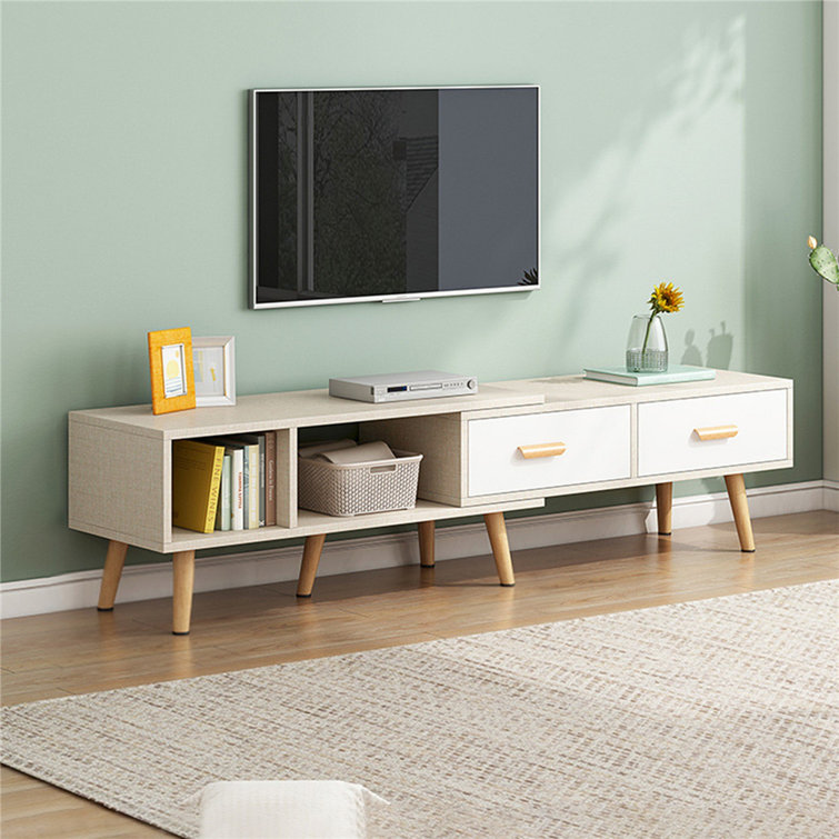 Corrigan Studio® Retractable TV StandTV With Two Drawers